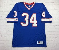 Vintage Original 90s NFL Thurman Thomas 34 Buffalo Bills Mesh Russell Jersey XL