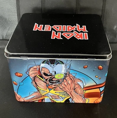 Iron Maiden Trooper Saturn Gift Tin only + 2 coasters + 1 sticker (No cans)