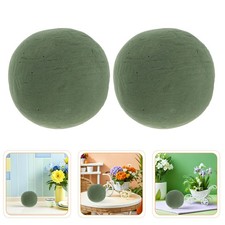3 Pcs Green Round Flower Mud Arrangement Foam Florist Craft Ball