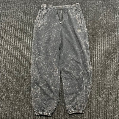 Jordan Essentials Mens Fleece Pants Black Acid Wash Joggers Small DA9820-010