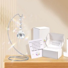 Memorial Gifts 9-Inch Crystal Suncatcher for Loss of Loved Ones with Stand
