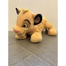 Large Disney Store Lion King Simba Plush Stuffed Animal Excellent Condition