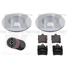 NK BREMSSCHEIBEN + BELÄGE HINTEN passend für MERCEDES E-KLASSE W210 + CLK