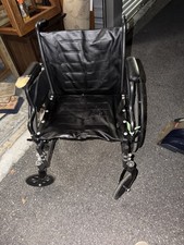 Invacare Manual Wheelchair Black Detachable Footrests Adult 4 Wheels