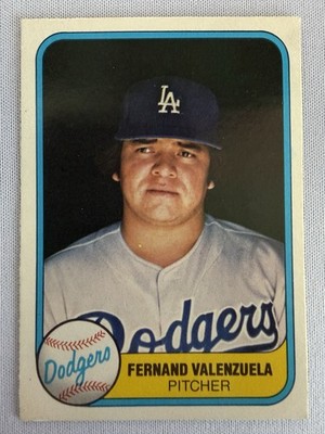 1981 Fleer Fernando Valenzuela Rookie Card - Misspelled name Fernand #140