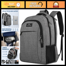 Travel Laptop Backpack 15.6" Slim Business Daypack, Anti-Theft, Water Resistant,