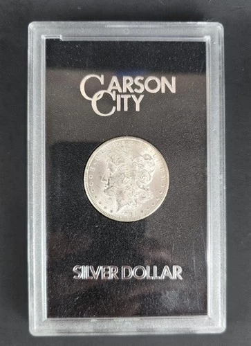 1884 CC - Uncirculated Carson City Morgan Silver Dollar In Original GSA Box
