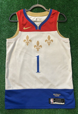 Zion Willamson 2020-21 New Orleans Pelicans Flag City Edition Jersey Sz 44 M