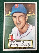 1952 Topps - Johnny Pesky #15 Black Back EX+ *Boston Red Sox fan favorite* clean