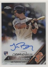 2016 Topps Chrome Rookie Auto Refractor 167/499 Trevor Brown #RA-TB Auto 0p5j