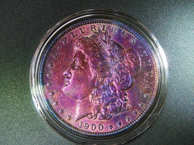 CHOICE UNC 1900 MORGAN SILVER DOLLAR BEAUTIFUL TONING COLLECTOR GRADE COIN M1841