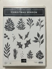 Stampin Up Christmas Season Stamps*Used*Free Shipping