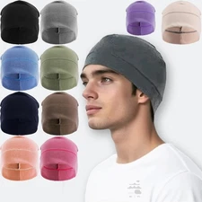 1/2 Winter Thermal Skull Cap Helmet Liner Cap Outdoor Cycling Skiing Beanie Hat