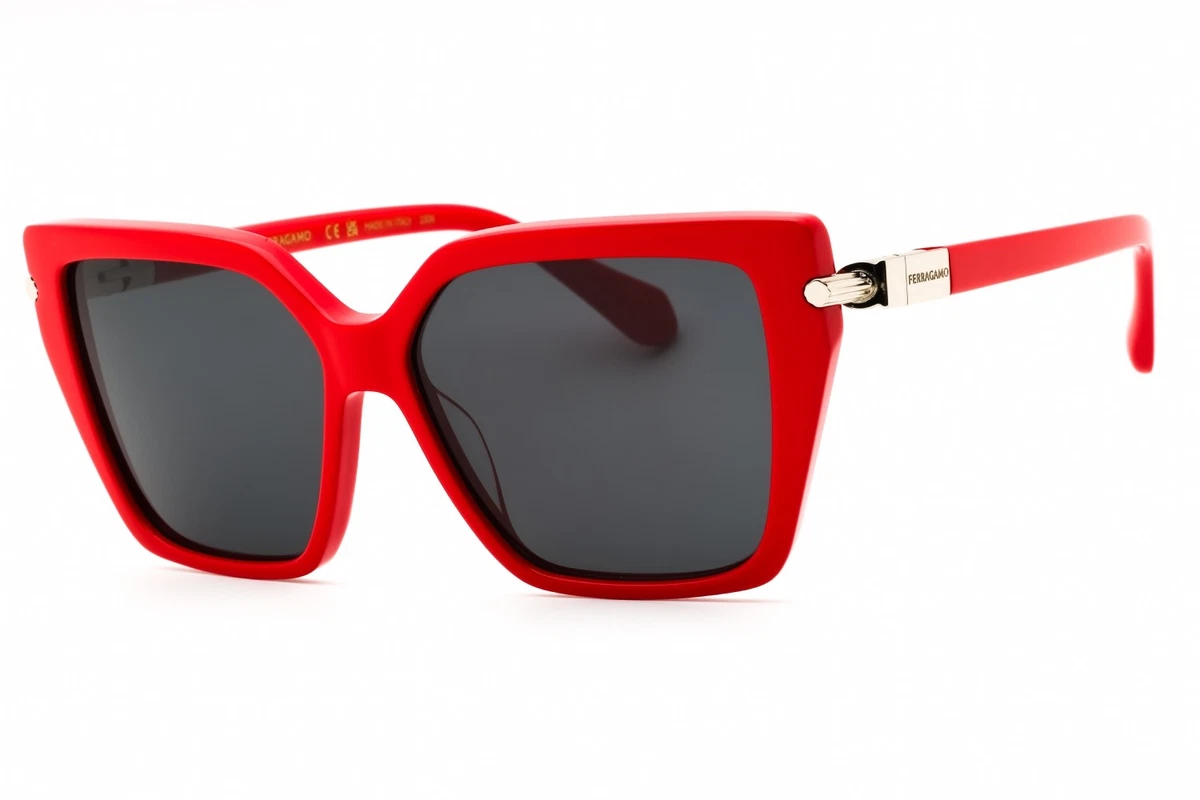 Salvatore Ferragamo Red Designer Sunglasses for Women for  display picture 1