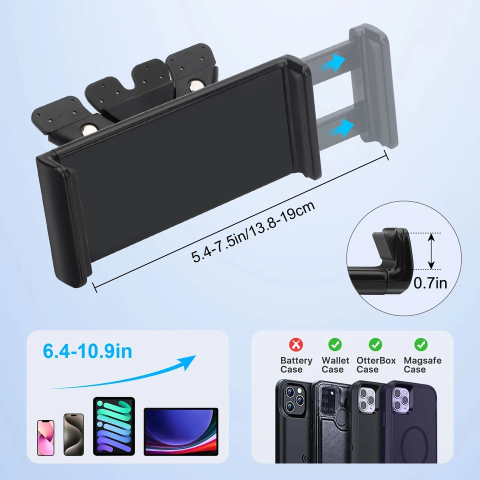 Universal Adjust Car CD Slot Tablet/Phone Mount Holder for 8-10" iPad/Galaxy Tab - Image 2 of 4