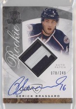 2008-09 Upper Deck The Cup Rookie 78/249 Derick Brassard #94 Auto c2p