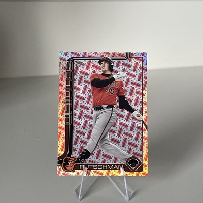 2025 TOPPS SERIES 2 ADLEY RUTSCHMAN HOT DOG PARALLEL SSP #650 /99