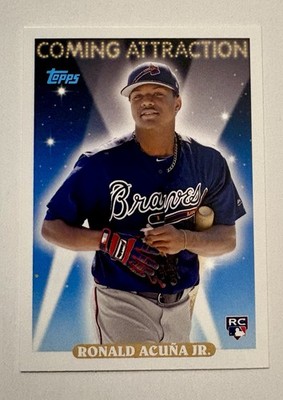 2018 Topps Archives Coming Attraction #CA-12 Ronald Acuna Jr. RC Rookie - Braves