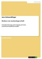 Risiken Im AuslandsgeschäFt Jens Schwerdtfeger