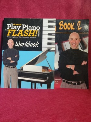 Play Piano In A Flash Workbook & Gig Book 2 Scott Houston Lot of 2 PB