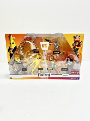 Fortnite Fortfight Team Fishstick vs Team Peely Figures New in Box