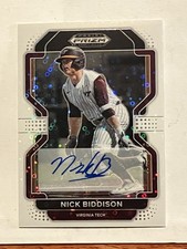 2022 Prizm Draft Picks Nick Biddison White Disco Auto PDP135 #/50