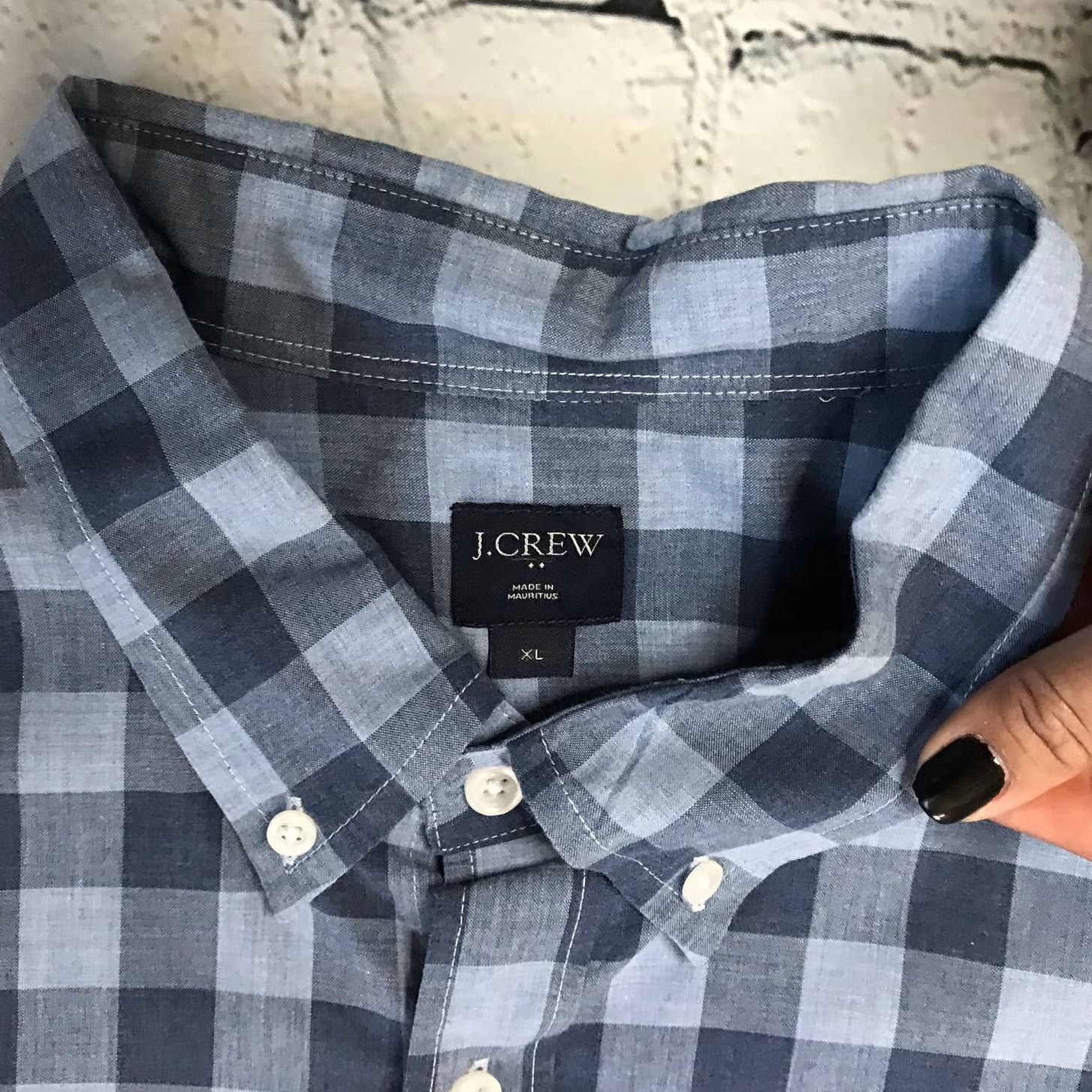Gingham Blue J.Crew Button Down - image 4