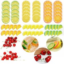 Artificial Fake Fruit Simulation Fake Lemon Slices/Cherries Home Party Decor