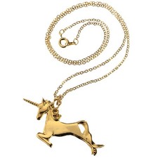 Children's Goldtone Unicorn Necklace