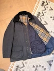 Men's BARBOUR Bristol Wax 2 in 1 Jacket Coat Blue Navy + Vest Size XXL