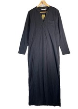 NWT Peruvian Connection Essaouira Dress M Black Long Maxi Knit Boho Minimalist