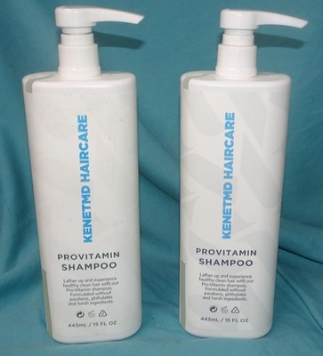 LOT OF 2 BOTTLES = 15 FL OZ EACH = KenetMD HAIRCATR Provitamin Shampoo 443 mL
