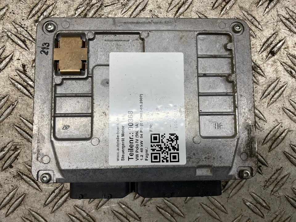 03D906032C 90368 Centralina Motore VW Polo IV (9N, 9A) 03D906032C - Immagine 3 di 4