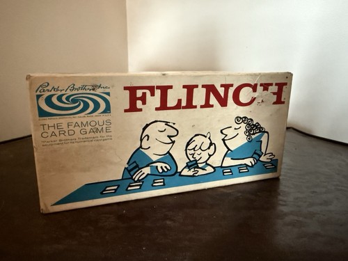 Vintage Flinch Kartenspiel Parker Brothers 1963 komplett mit Anleitung
