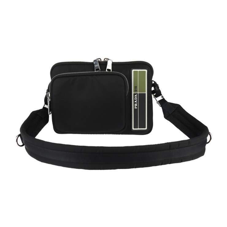 Prada Black Nylon 2Vh088 Crossbody Shoulder Bag
