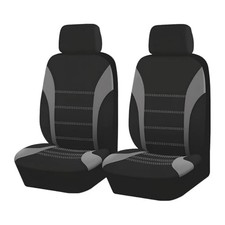 2PCS Car Front Seat Covers, Comfortable Breathable Automotive Seat Covers Grey