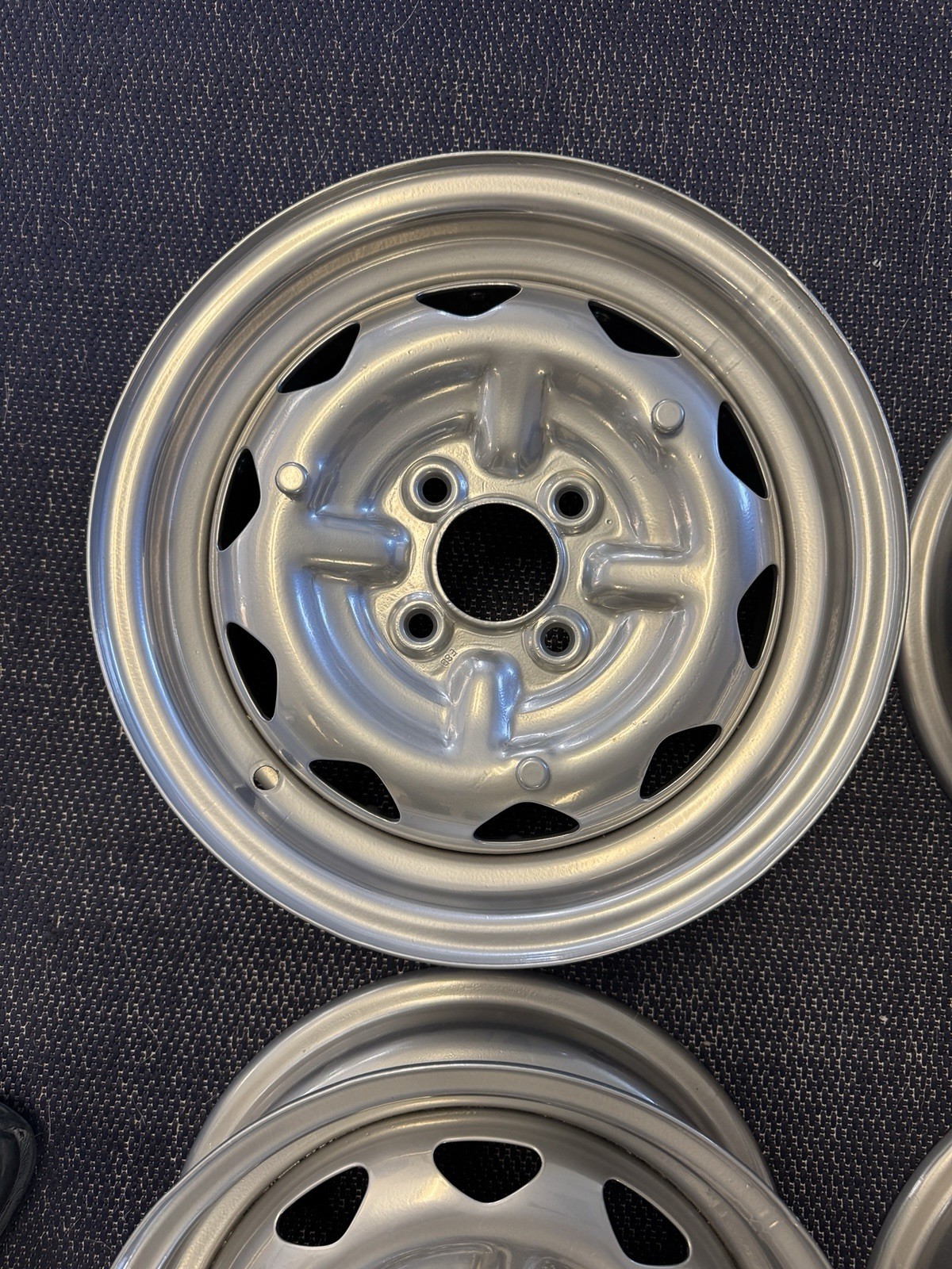 Lotus Elan Restored 13” Wheels - Restored new. Bolt Pattern: 4x3.75" or 4x95mm