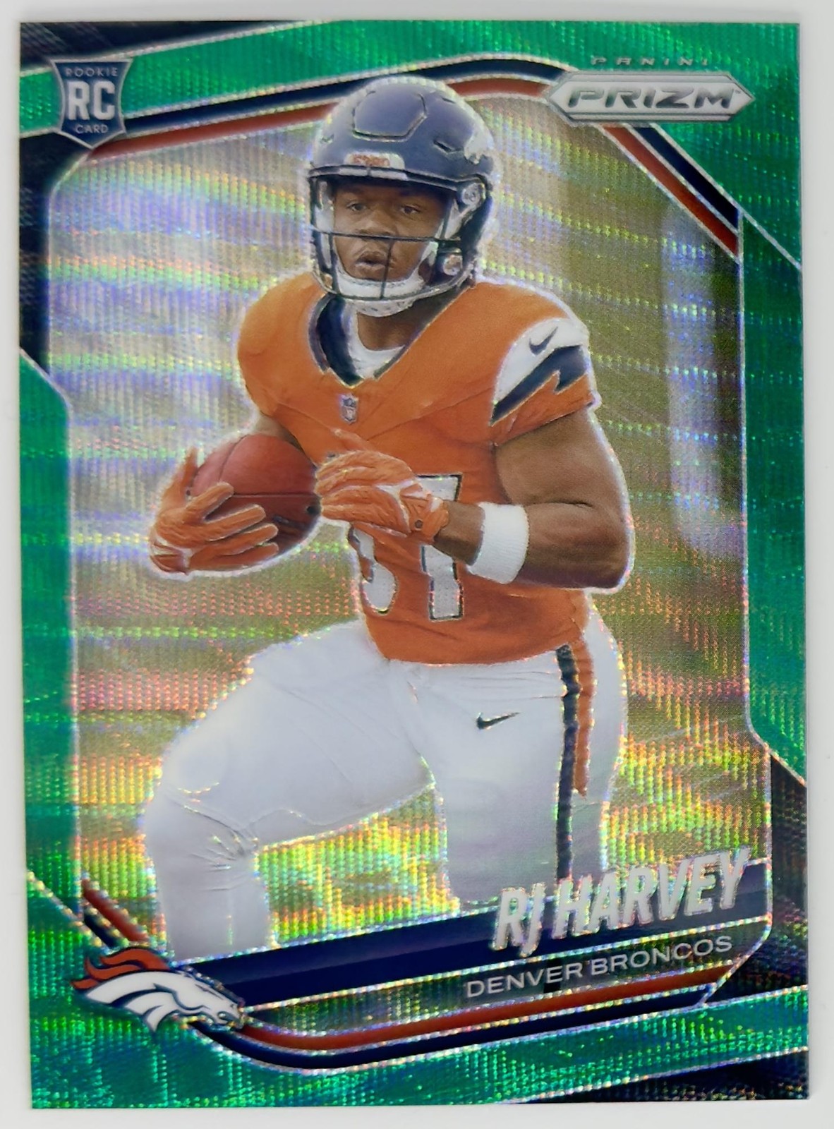 2025 Panini Prizm #303 RJ Harvey Green Wave