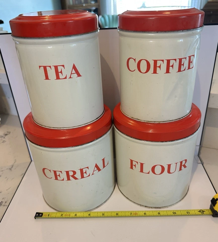 Juego de botes de cocina de hojalata Tala hecho en Inglaterra Foto 3 de 4
