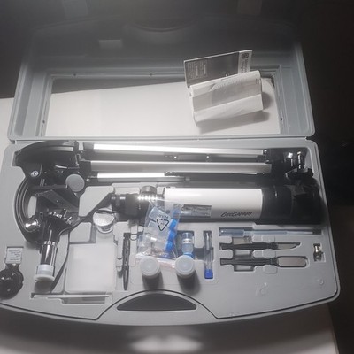 GeoSafari Telescope & Microscope Set - Science Kit with Refractor Telescope a...