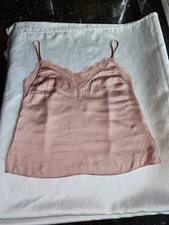 CAMI NYC silk Lace Trim camisole in Cordial Sz S/P