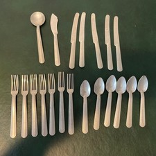 Vintage Toy Doll Miniature Silverware Flatware Made USA
