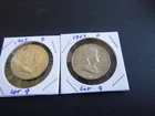 (2) 1963 d  Ben Franklin Half Dollars 90% Silver Lot 9