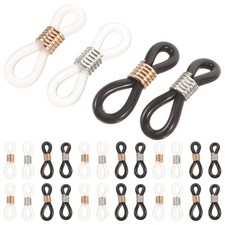 120 Pcs Silicone Eyeglass Chain Ends For Glasses Strap Adjustable Retainer Cord
