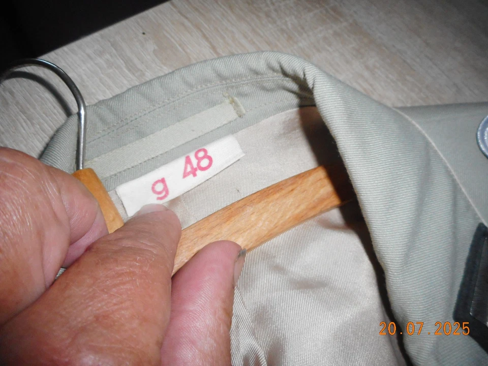 Uniform Jacke der NVA Landstreitkräfte Cocktailjacke g-48 Major Nachrichten DDR - Bild 4 von 4