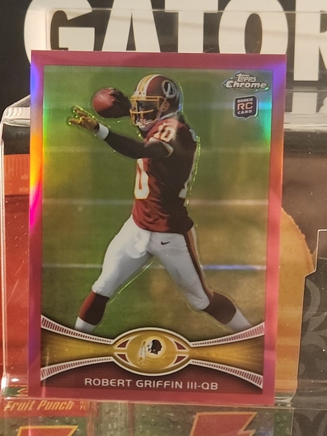 ROBERT GRIFFIN III 2012 TOPPS CHROME PINK ROOKIE REFRACTOR RC #D 33/399