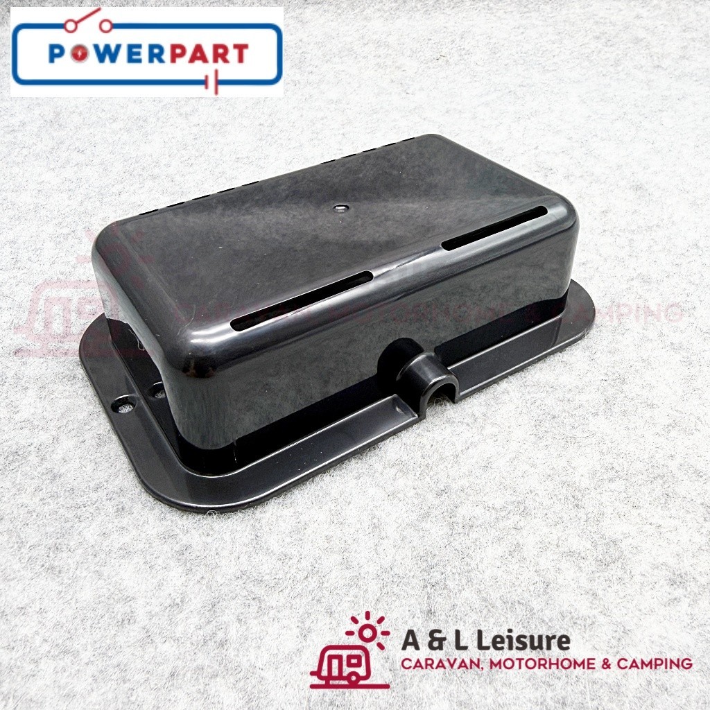 Caravan Motorhome Cable Entry Covers Lights TV Aerial Air Con BLACK - JE990
