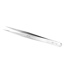 Genuine Vetus ST-10 Precision Stainless Steel Tweezer with Thin Fine Point tips