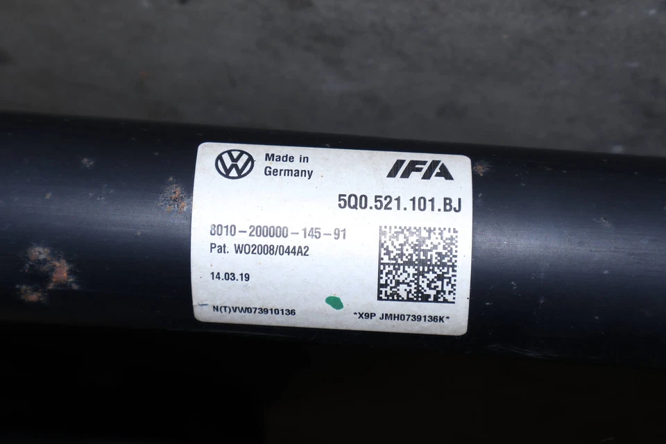 AUDI A3 QUATTRO 2018-2020 - eje de transmisión trasero/eje de hélice 5Q0521101BJ Foto 3 de 4