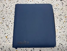 Vault X Royal Blue 12-Pocket Exo-Tec Zip Binder - 480 Cards - Used